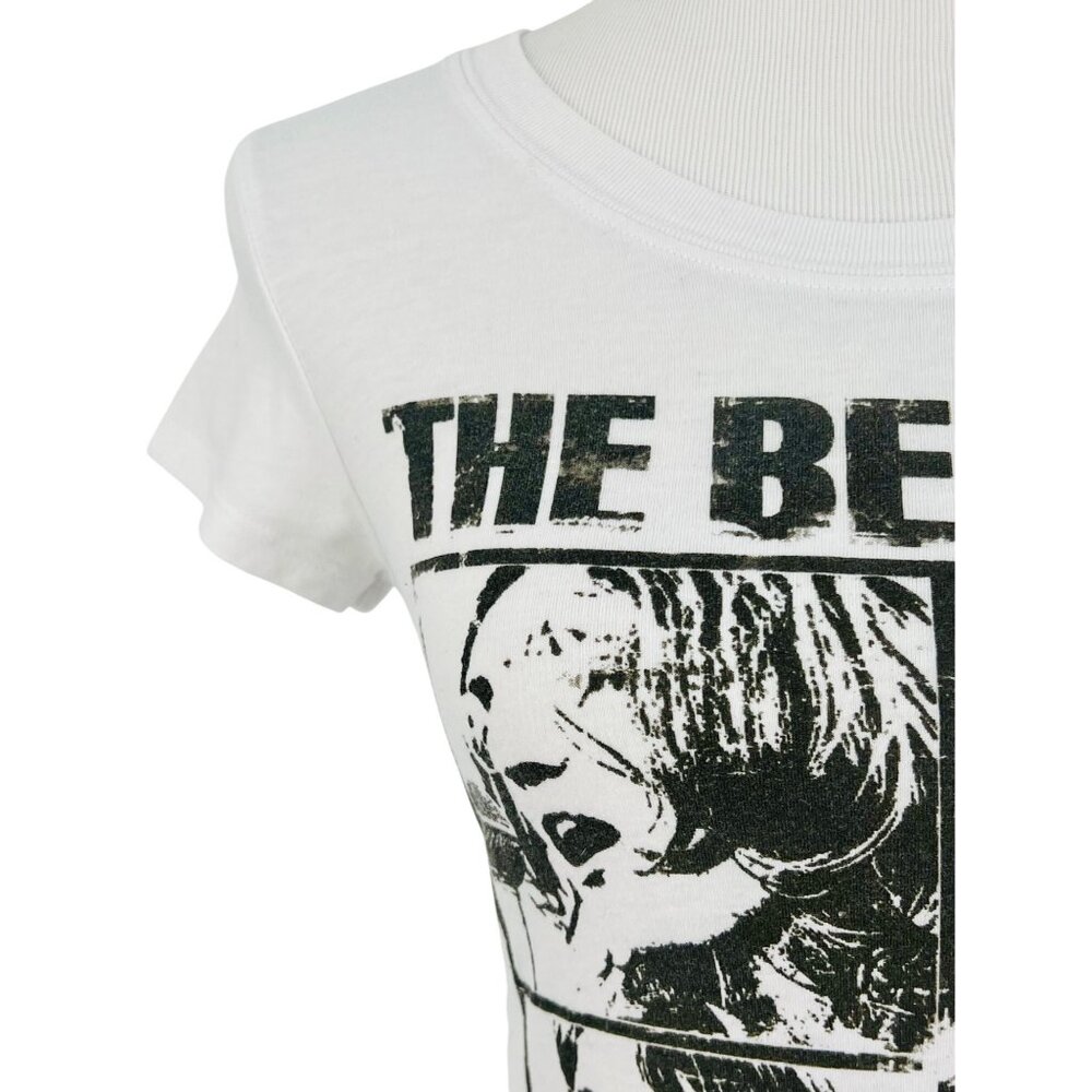 The Beatles 2012 Black & White “Let It Be” Graphic Print Fitted T-Shirt Top - Picture 3 of 8